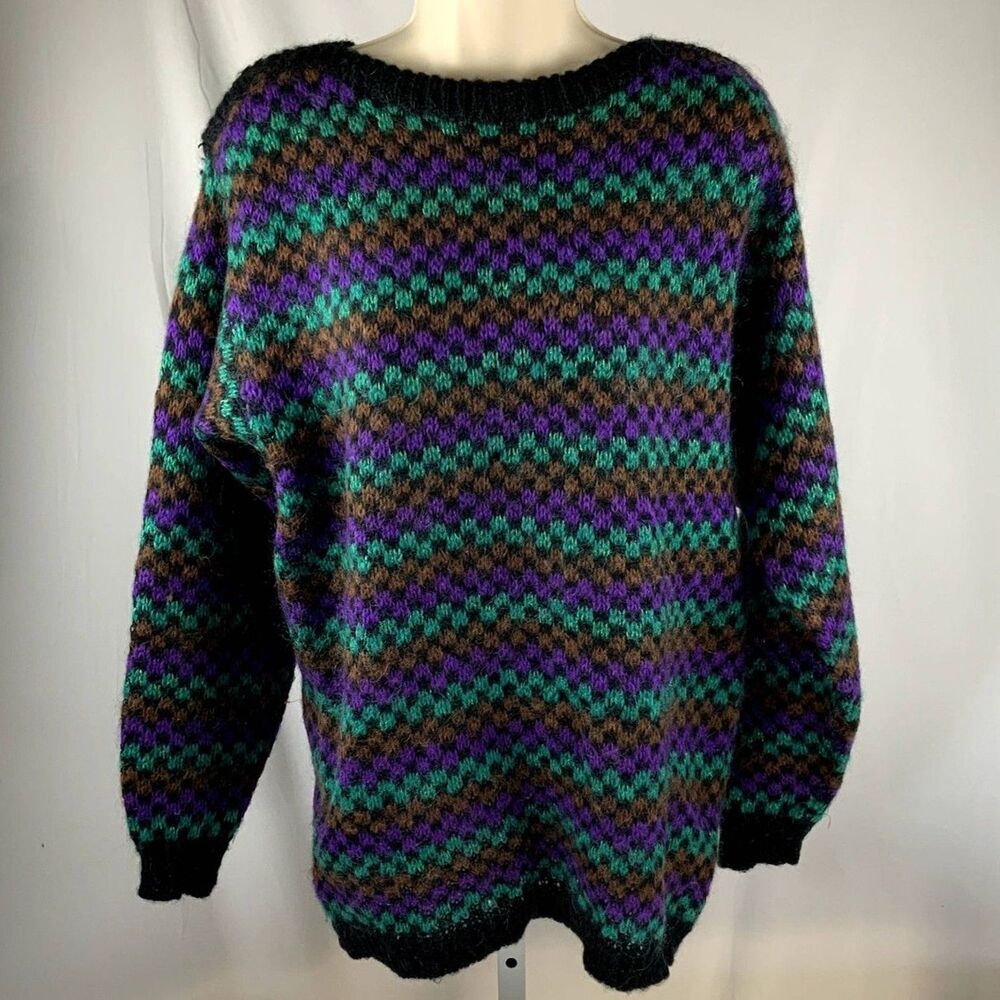 Vintage 80's-Y2K Wool Christian Dior Separates Striped/Checkered Size M